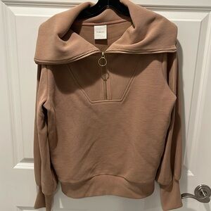 VARLEY VINE PULLOVER HOODIE SWEATSHIRT TAN XSMALL NWOT